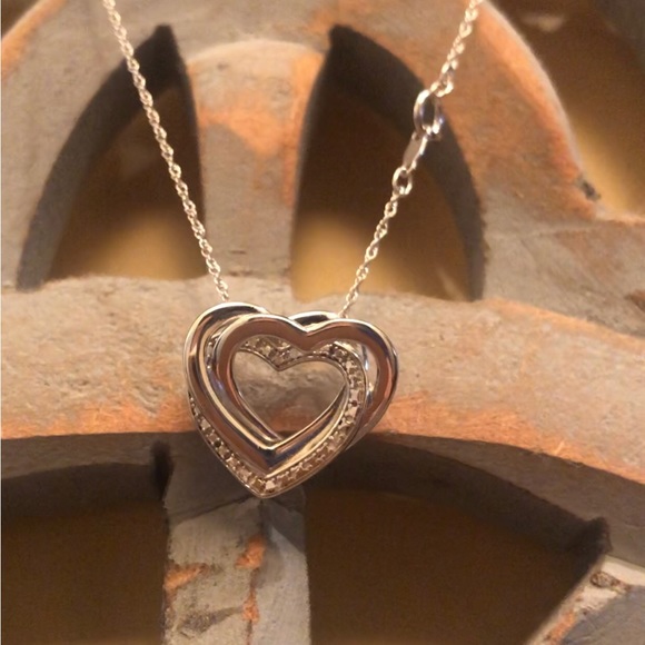 Sterling Silver 925 Three-dimensional heart chain 18” long! In Box from ZALES!!! - Picture 4 of 5